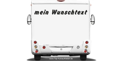 Wohnmobilaufkleber Wunschtext | 13