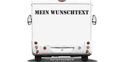Wohnmobilaufkleber Wunschtext | 15