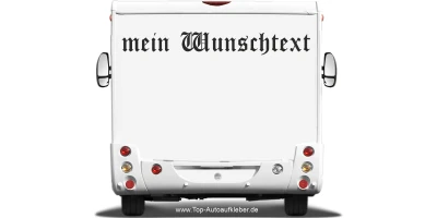 Wohnmobilaufkleber Wunschtext | 16