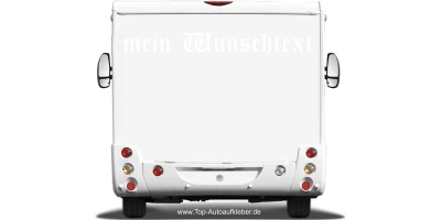 Wohnmobilaufkleber Wunschtext | 16