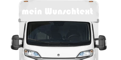 Wohnmobilaufkleber Wunschtext | 19