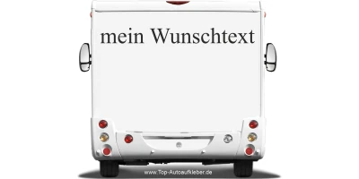 Wohnmobilaufkleber Wunschtext | 20