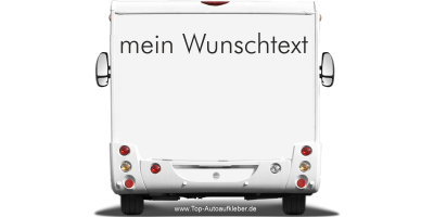 Wohnmobilaufkleber Wunschtext | 14
