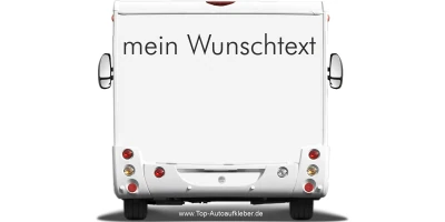 Wohnmobilaufkleber Wunschtext | 14