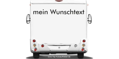 Wohnmobilaufkleber Wunschtext | 23