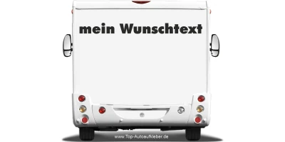 Wohnmobilaufkleber Wunschtext | 24