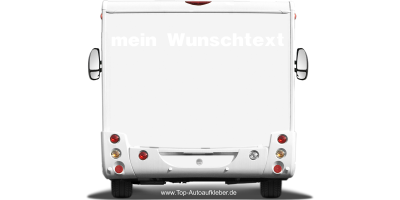 Wohnmobilaufkleber Wunschtext | 27