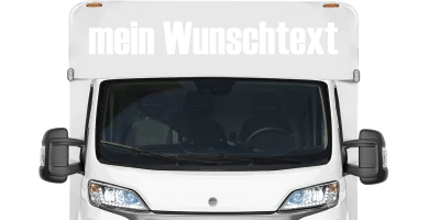 Wohnmobilaufkleber Wunschtext | 28