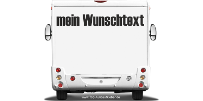 Wohnmobilaufkleber Wunschtext | 28
