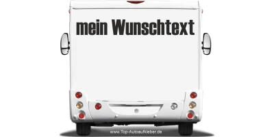 Wohnmobilaufkleber Wunschtext | 28