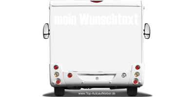Wohnmobilaufkleber Wunschtext | 28