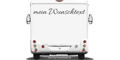 Wohnmobilaufkleber Wunschtext | 4