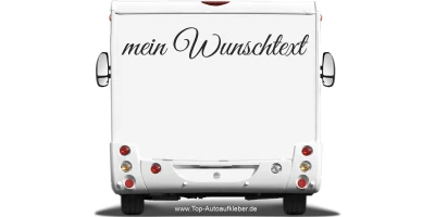 Wohnmobilaufkleber Wunschtext | 45