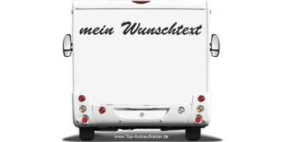 Wohnmobilaufkleber Wunschtext | 9