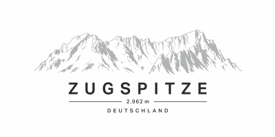Wohnmobilaufkleber Zugspitze