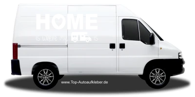 Wohnmobildekor Home auf Seite von Camper - Ansicht Farbauswahl
