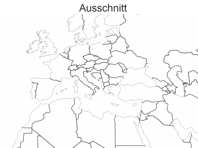 Wohnmobildekor Weltkarte
