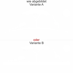 Wohnmobilsticker Savanne Kenia - Ansicht Ausrichtung und Farbauswahl