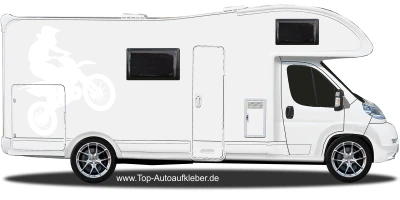 Wohnmobil Aufkleber Motocross Wohnmobil Aufkleber Motocross