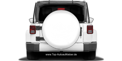 Wohnwagenaufkleber Gletscherbach in der Bergwelt auf Reserveradabdeckung - Ansicht Farbauswahl