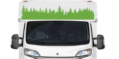 Mobile Preview: Wohnwagenaufkleber Natur Wald
