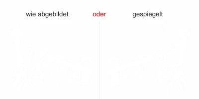 Wohnmobilaufkleber Brooklyn Bridge - Ansicht Ausrichtung und Farbauswahl