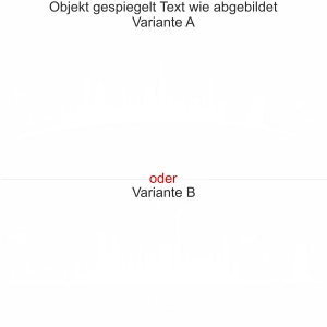 Wohnmobilsticker Skyline Dubai - Ansicht Ausrichtung mit Farbauswahl und Variante