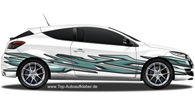 Zierstreifen Graffiti Design | Set für beide Fahrzeugseiten